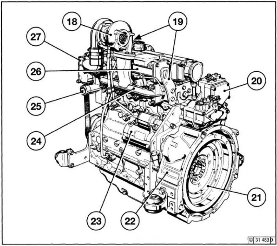 Deutz 2012 - Starter Side 2012 Ribbed V-belt drive - 1
