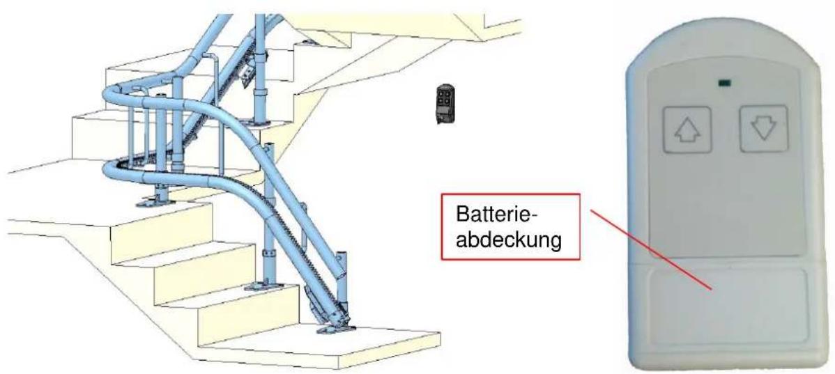 Lehner Alpha - Rufen und Senden des Treppenlifts - 1