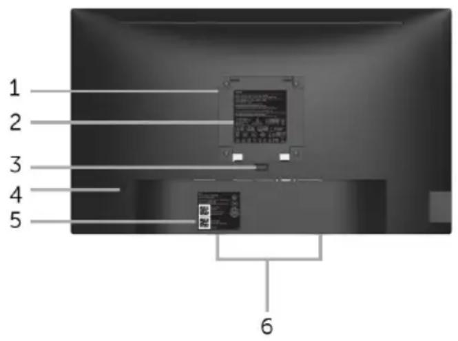 DELL Professional P2717H - Ansicht von hinten - 1