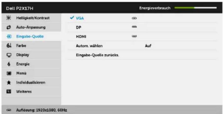 DELL Professional P2717H - Eingabe-Quelle - 1