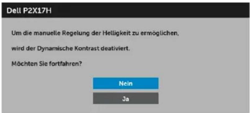 DELL Professional P2717H - OSD-Warnmeldung - 1
