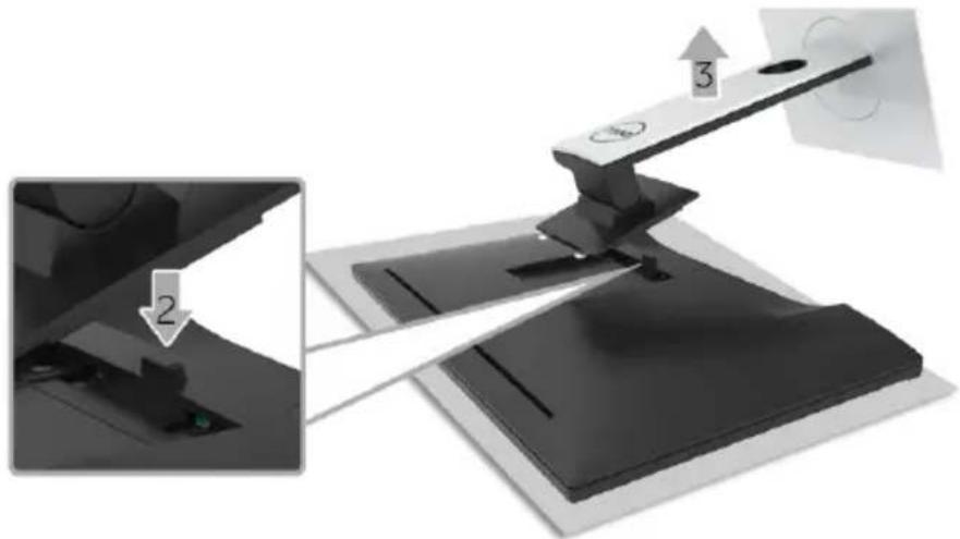 DELL Professional P2717H - Monitorständer abnehmen - 3