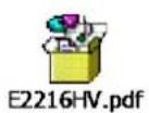 DELL E2216HV - Exploded view diagram with list of items - 2