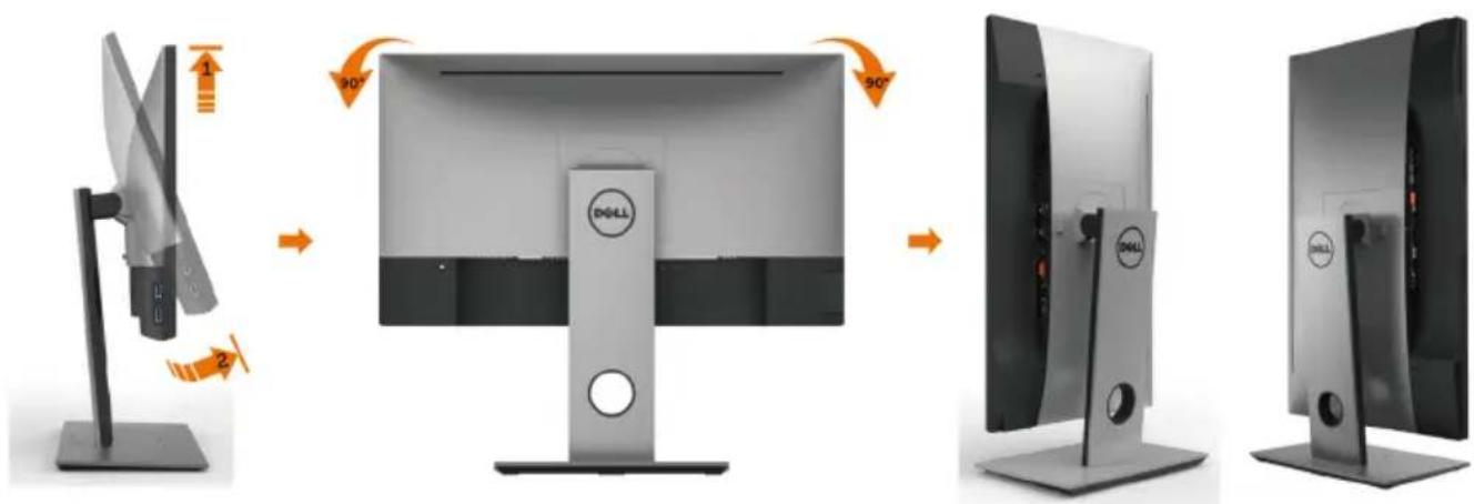 DELL UltraSharp U2417HWh - Rotating the Monitor - 1