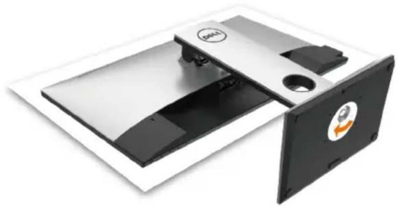 DELL UltraSharp U2417HWh - Attaching the Stand - 10