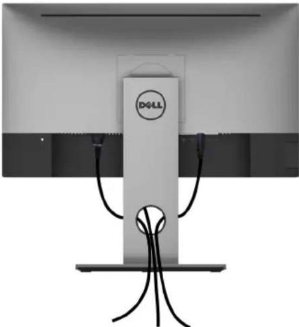 DELL UltraSharp U2417HWh - Organizing Your Cables - 1