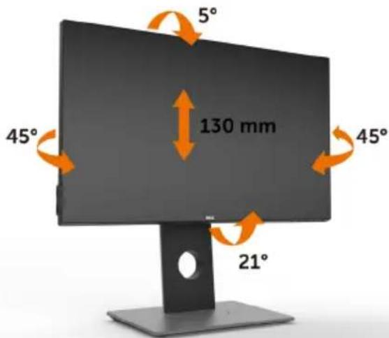 DELL UltraSharp U2417HWh - Tilt, Swivel and Vertical Extension - 1