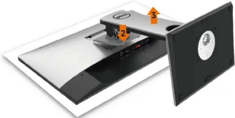 DELL UltraSharp U2417HWh - Removing the Monitor Stand - 3