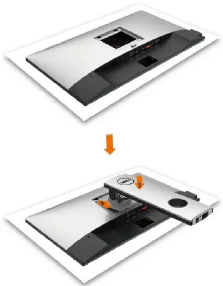 DELL UltraSharp U2417HWh - Attaching the Stand - 4