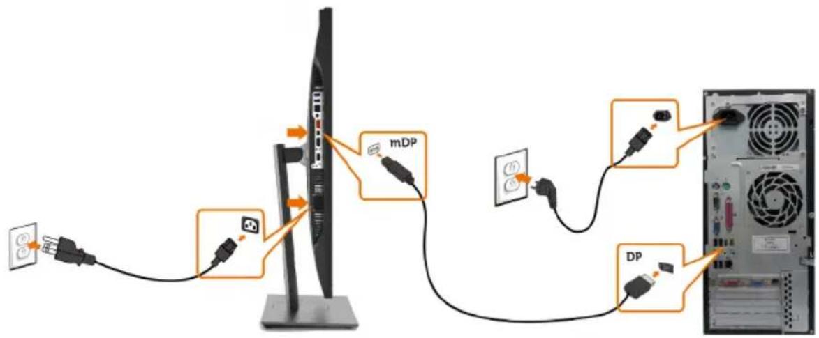 DELL UltraSharp U2417HWh - Connecting Your Monitor - 4