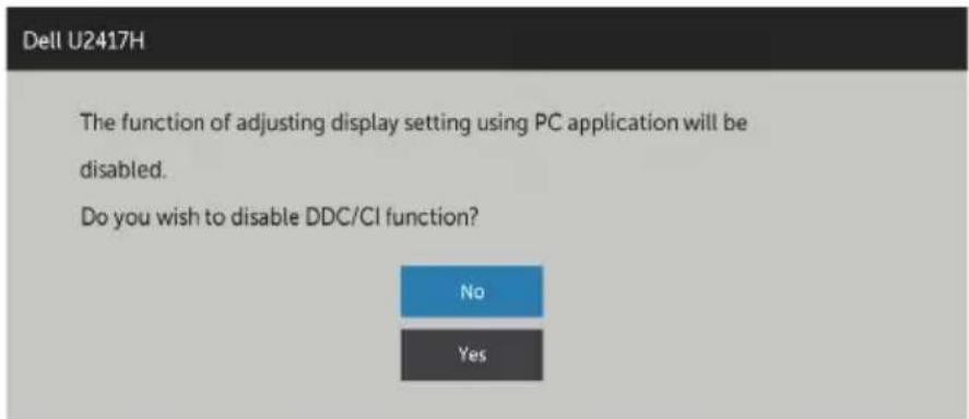 DELL UltraSharp U2417HWh - OSD Warning Messages - 3
