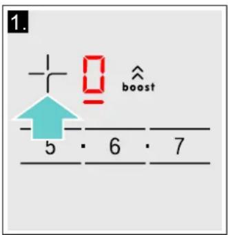 BOSCH HBD676FH60 - Kochstelle und Kochstufe auswählen - 1