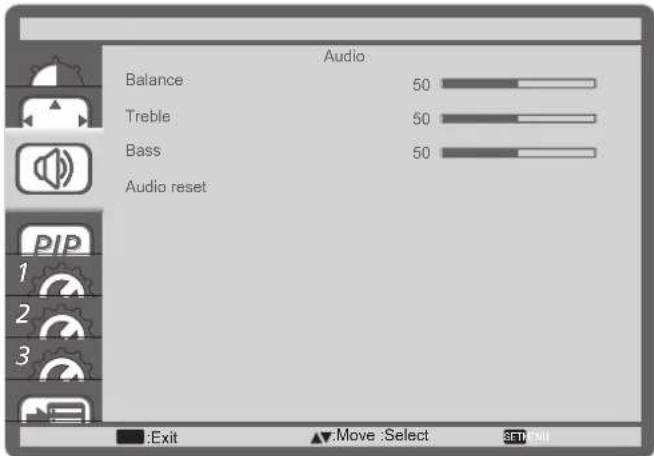 AG Neovo QD-84 - Audio menu - 1