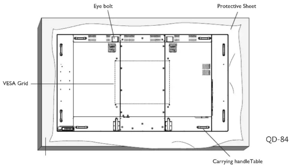 AG Neovo QD-84 - Mounting on a Wall - 1