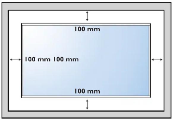 AG Neovo QD-84 - Ventilation Requirements for enclosure locating - 1