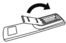 AG Neovo QD-84 - Inserting the batteries in the remote control - 3