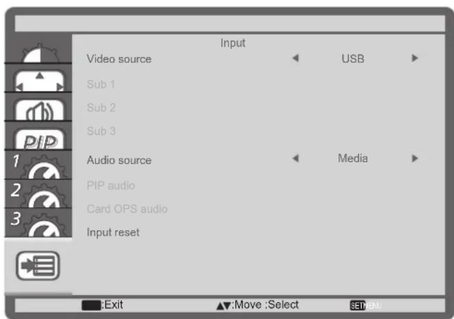 AG Neovo QD-84 - Input menu - 1