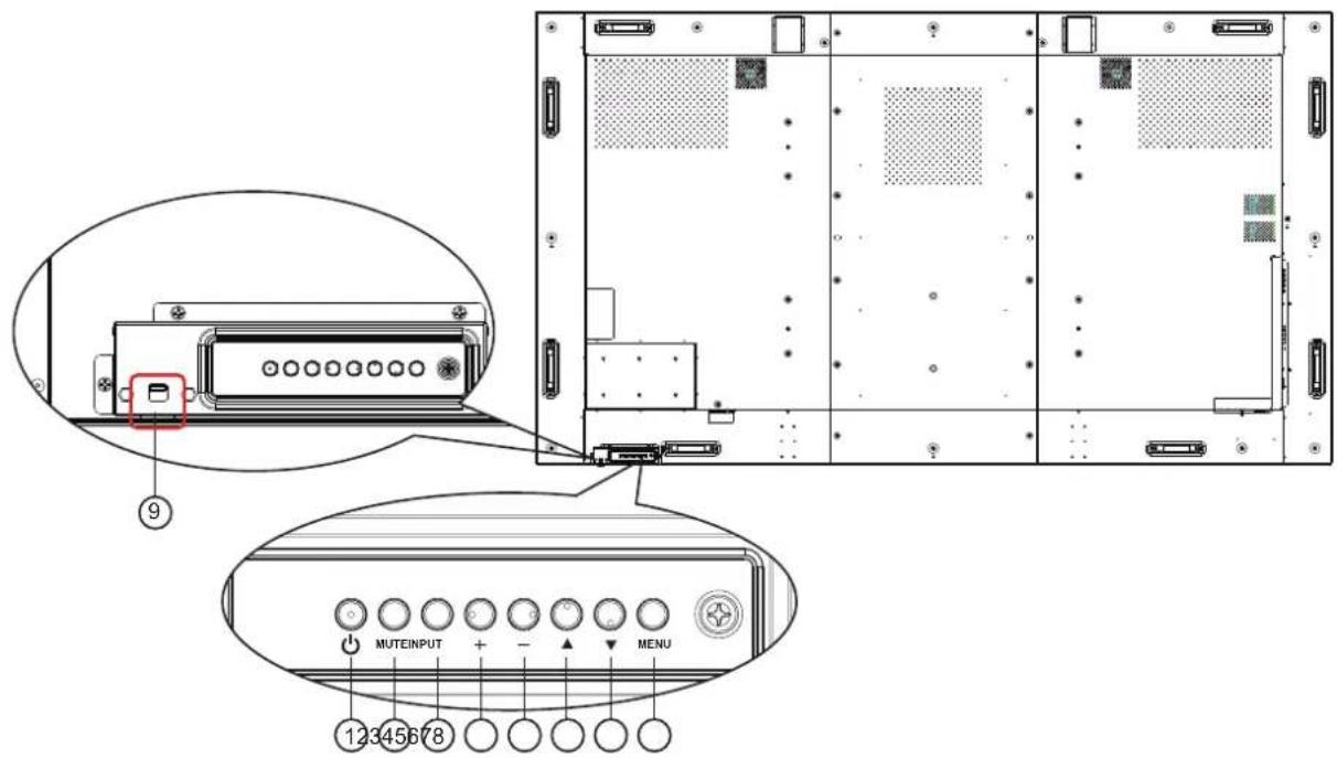 AG Neovo QD-84 - Control Panel - 1