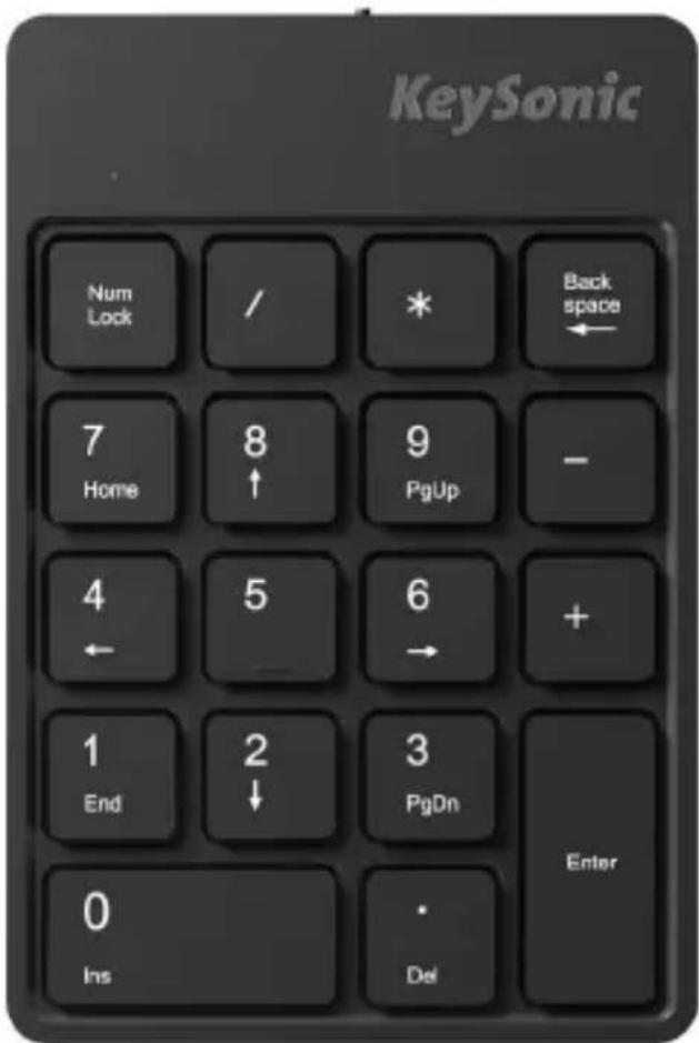 KeySonic KSK-N100RF - Sondertasten und Funktionen - 1