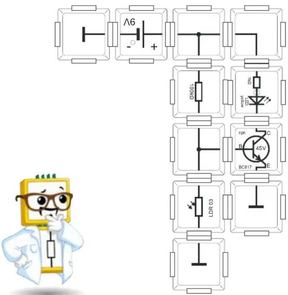 Allnet 115589 - LDR und Transistor - Nachtlicht - 1