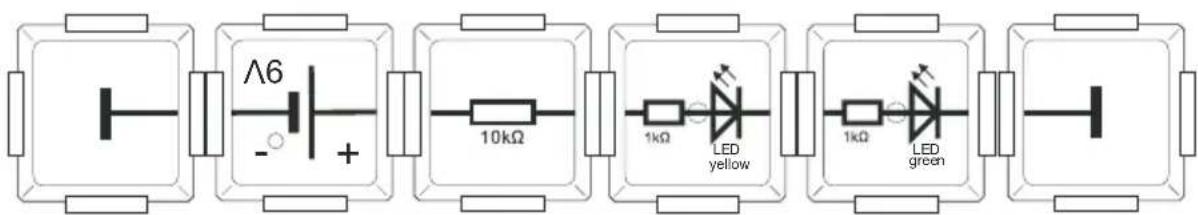 Allnet 115589 - Zwei LEDs - Serienschaltung - 5