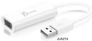 White USB cable with I5 connector and JUA214 label (no additional text or symbols)