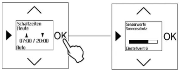 Busch-Jaeger 6455-101 - Aktuelle Helligkeitswerte anzeigen (bei vorhandenem Helligkeitssensor) - 1