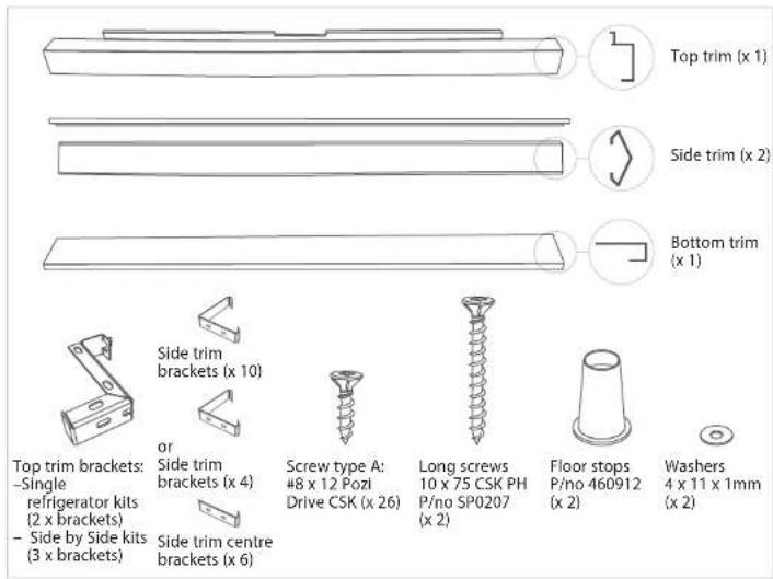 Fisher & Paykel 23990 - ③ PARTS SUPPLIED - 1