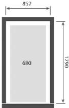 Fisher & Paykel 23990 - KIT PART NUMBERS AND CUT OUT DIMENSIONS TABLE - 5