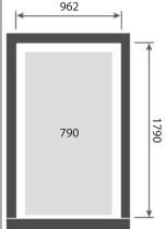 Fisher & Paykel 23990 - KIT PART NUMBERS AND CUT OUT DIMENSIONS TABLE - 8