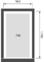 Fisher & Paykel 23990 - KIT PART NUMBERS AND CUT OUT DIMENSIONS TABLE - 8