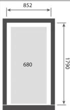 Fisher & Paykel 23990 - KIT PART NUMBERS AND CUT OUT DIMENSIONS TABLE - 5