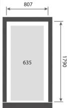 Fisher & Paykel 23990 - KIT PART NUMBERS AND CUT OUT DIMENSIONS TABLE - 1