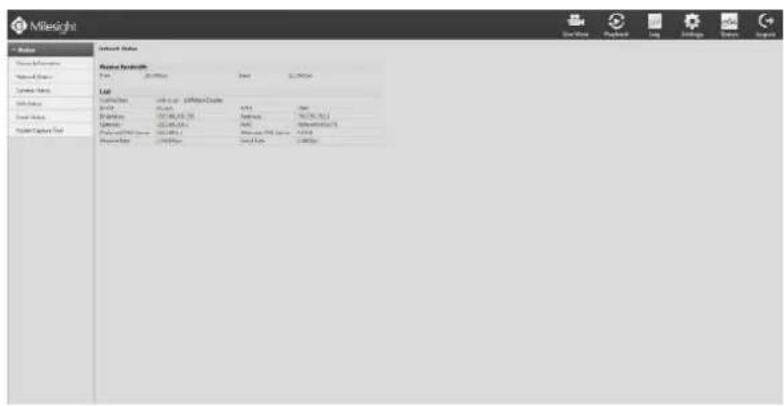 Milesight MS-N5016-UT - Network Status - 1