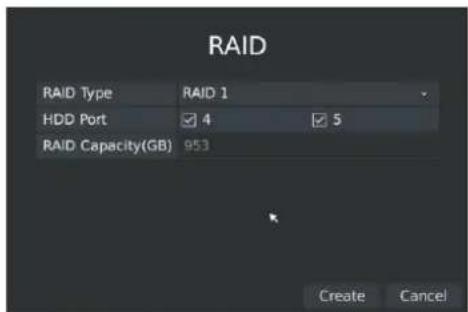 Milesight MS-N5016-UT - Step2. Creat a new array by clicking RAID button - 1