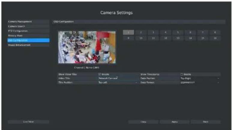 Milesight MS-N5016-UT - OSD configuration - 3