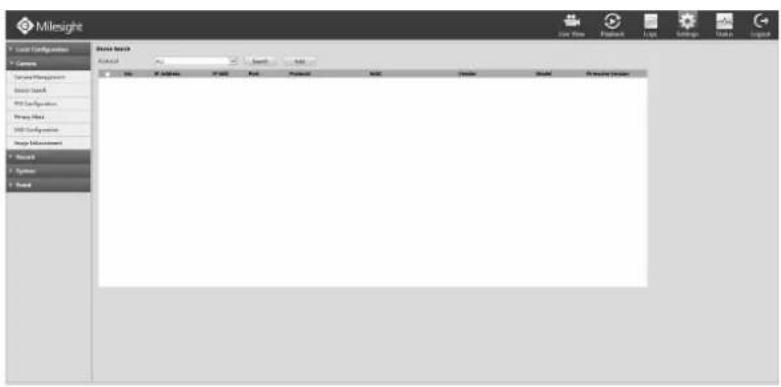 Milesight MS-N5016-UT - Device Search - 1