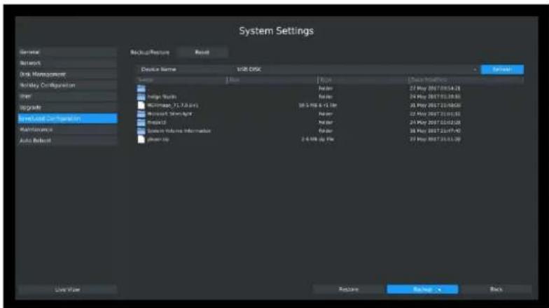 Milesight MS-N5016-UT - Backup/Restore - 1