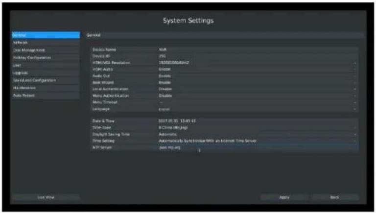 Milesight MS-N5016-UT - General Setting - 1