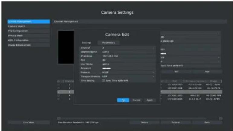Milesight MS-N5016-UT - Step4. Configure IP Channel - 1