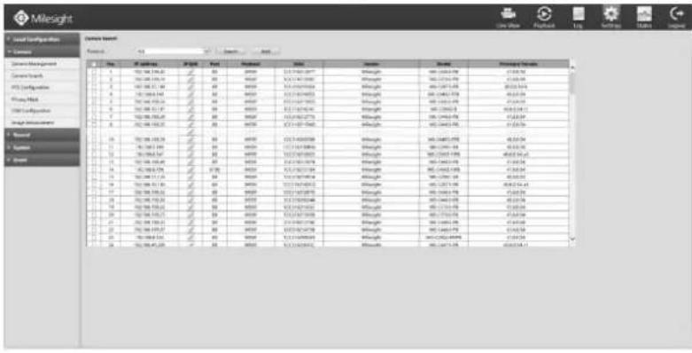 Milesight MS-N5016-UT - Camera Management - 3