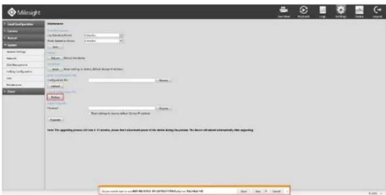 Milesight MS-N5016-UT - Export Configuration File - 1