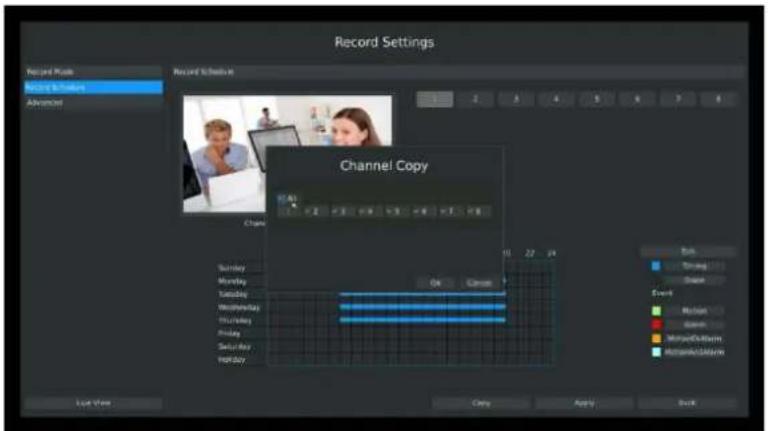 Milesight MS-N5016-UT - Method2.Set record schedule by drag the mouse - 4