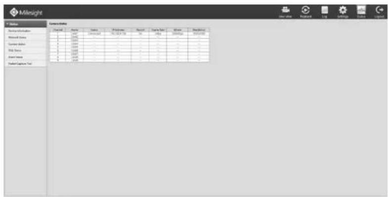 Milesight MS-N5016-UT - Camera Status - 1