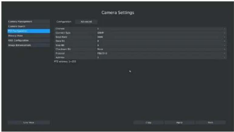 Milesight MS-N5016-UT - PTZ control Parameters Configuration - 1