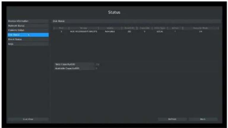 Milesight MS-N5016-UT - Disk Status - 1
