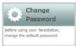 BUFFALO TeraStation 5400DN WSS - Click Change Password. - 1