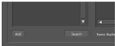 Add Search Items display
