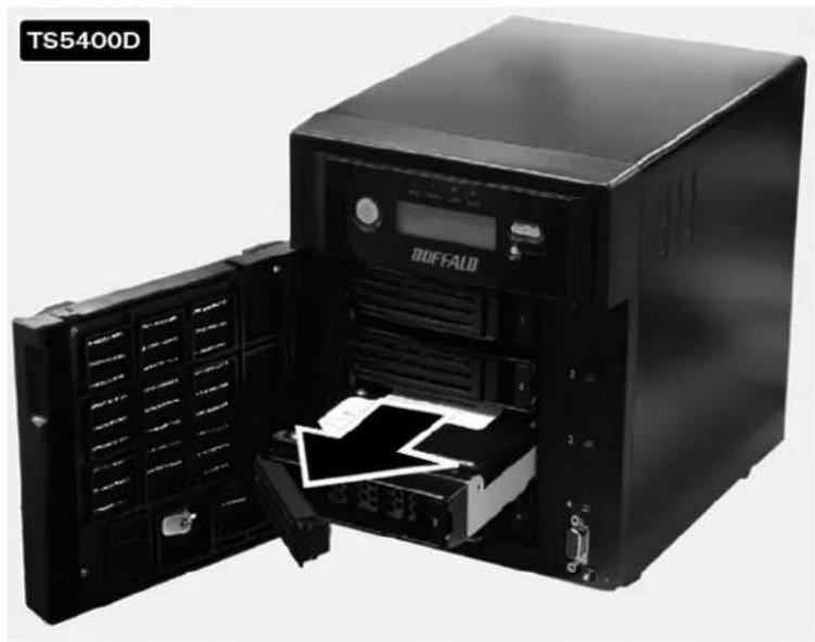BUFFALO TeraStation 5400DN WSS - Drive Replacement (using JBOD or a redundant RAID mode such as RAID 1, 5, or 6 with auto-shutdown disabled) - 4