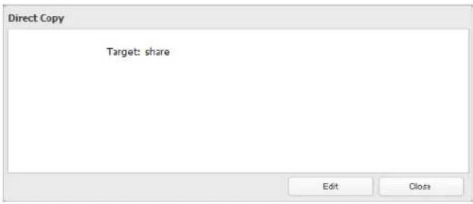 Direct Copy Target: share Edit Close